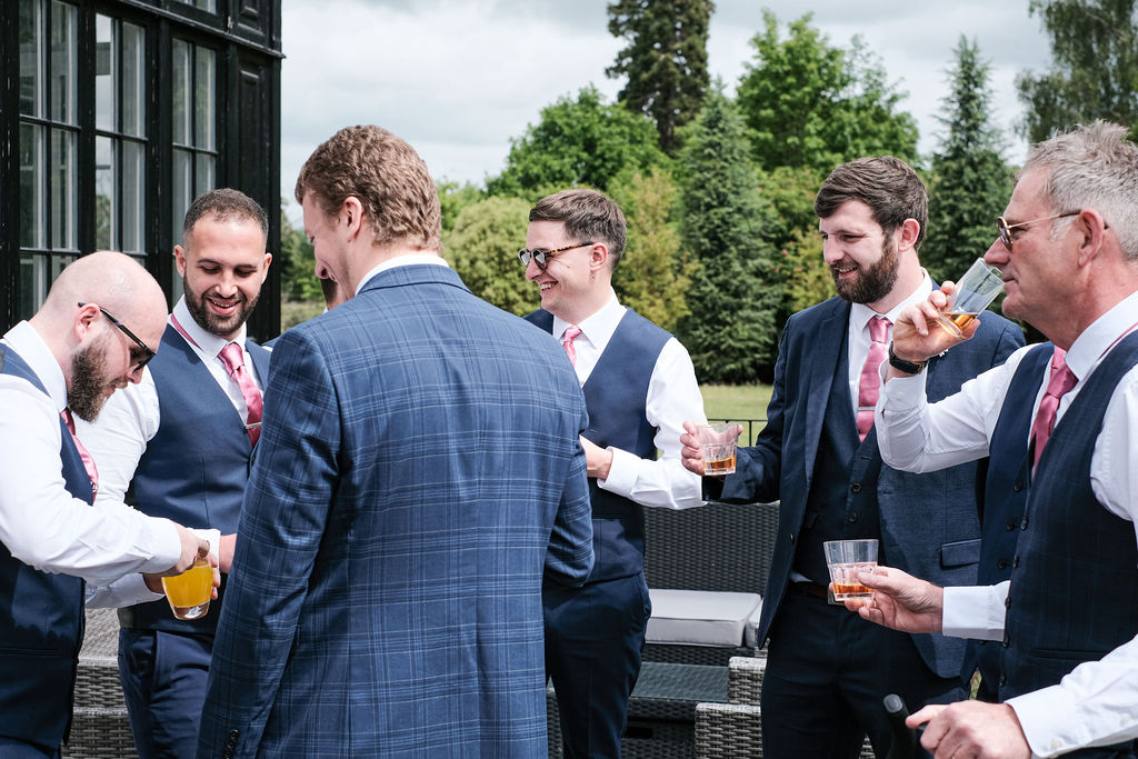 Swynford Manor wedding photographer drinks reception