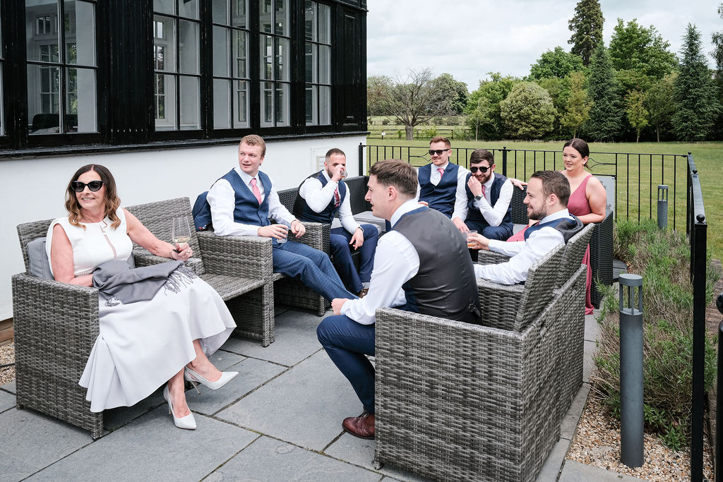 Swynford Manor wedding photographer drinks reception